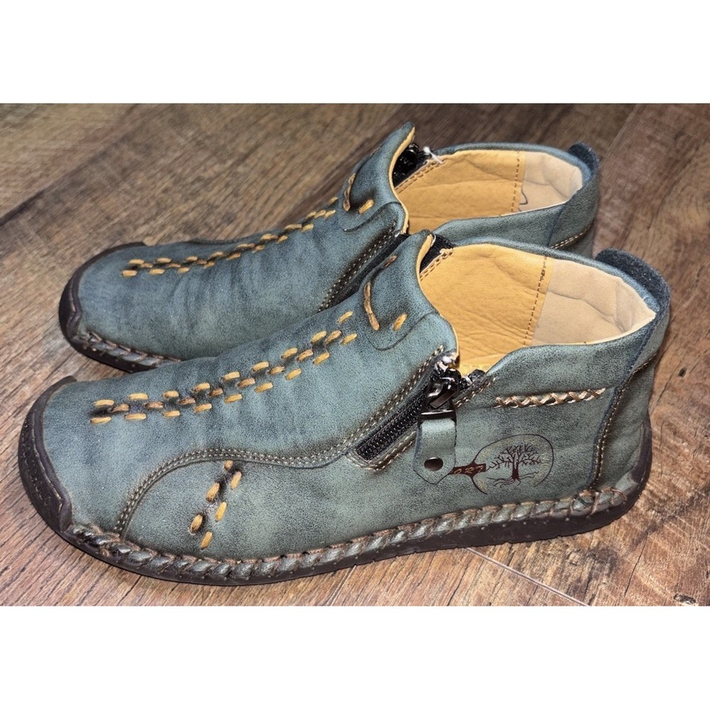 Men/Women Genuine Leather Casual Shoes Outdoor Loafers Handmade Moccasins. 8